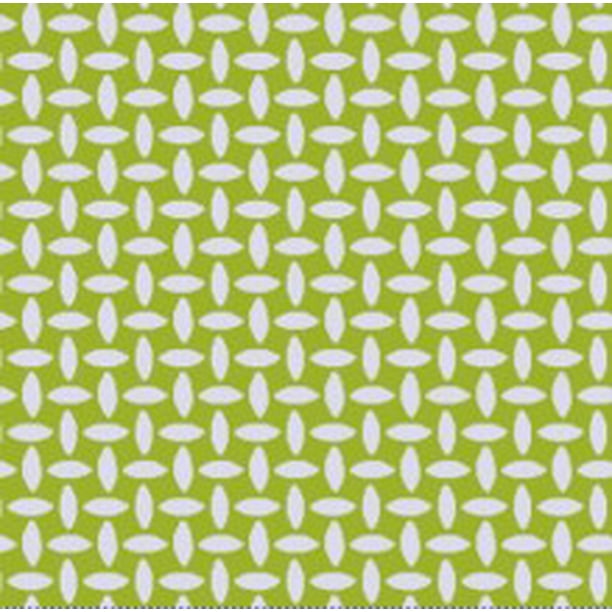 Waverly Inspirations Cotton 18" x 21" Mini Basket Weave Lemon Grass