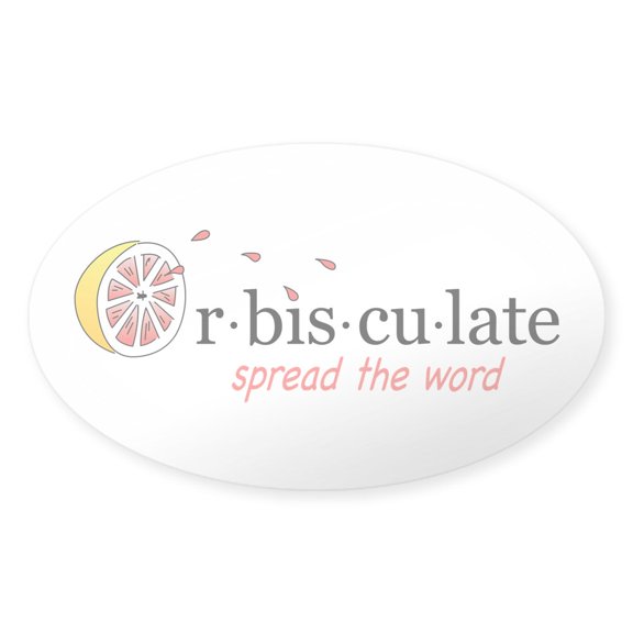 CafePress - Orbisculate Logo Sticker - Sticker (Oval)