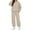 *1-Khaki, variant on VBVC No Boundarie Women's 2 Piece Hoodie and Sweatpants Set,Laides Oversized Lounge Tracksuit with Pockets,Fall Winter Workout Outfit For Women,Khaki,Size S