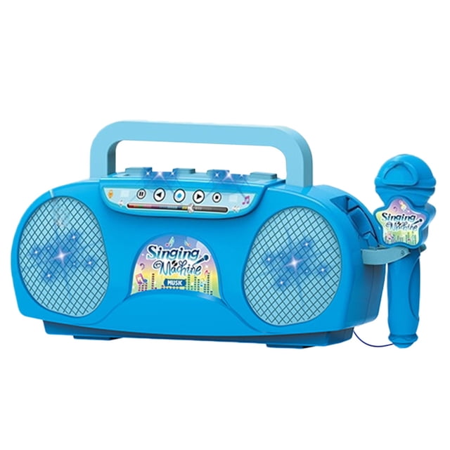 Colorful Karaoke Machine with Microphone And Speaker, Bluetooth Music Player with Light Effects for Sing-Along Fun And Home Entertainment
