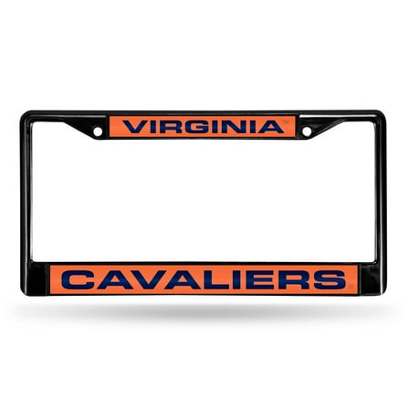 Virginia Cavaliers Black Metal Laser Cut License Plate Frame