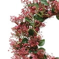 thumbnail image 5 of 24" Artificial Gypsophila Floral Spring Wreath, 5 of 5