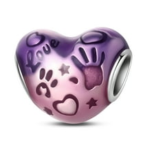 KUNSIR 925 Sterling Silver Charm Doodle Bead Charm For Bracelet DIY Jewelry Gift