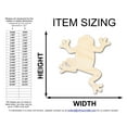thumbnail image 2 of Unfinished Wood Tree Frog Climbing Shape 30" / 1/4", 2 of 3