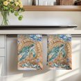 thumbnail image 7 of Sea Turtle Coastal Kitchen Towels Set of 3, Summer Nautical Starfish Coral Brown Anchor Absorbent Dish Towels for Kitchen, Microfiber Hand Towel, Quick Drying Tea Towel for Cleaning Dishcloths, 7 of 7