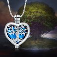 thumbnail image 4 of Tree of Life Cremation Urn Ashes Necklace for Women Men Hollow Heart Cremation Ash Pendant Loved One Memorial Jewelry, 4 of 8