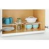 Mainstays Pantry Kitchen Wire Shelf Storage Dish, Cups, Food Organizer Set, 3 Pieces, White