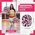 thumbnail image 2 of 12 Pack Cheerleading pom poms,Handheld Cheer pom poms, Sports Cheer Plastic Pom Poms Cheerleading for Sports Team Spirit Cheering (Black+Green), 2 of 6