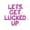Pink, variant on Letter Balloons - LETS GET LUCKED UP 16" Inch Alphabet Letters Foil Mylar Balloon St. Patrick's Day Party Banner (Gold)