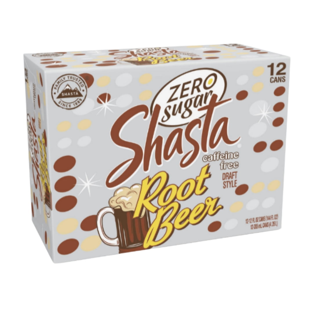 Shasta Zero Sugar Root Beer Soda - 24 Cans