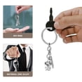 thumbnail image 4 of KAKOWELY toothbrush keyring Keychain Toothbrush Toothpaste Keychain Creative Dentist Key Ring Key Chain Pendant2.83"X1.14"X0.12", 4 of 4