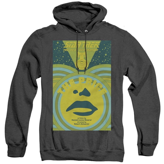 Star Trek Tng Season 3 Episode 8 Adult Heather Hoodie Sweatshirt Black