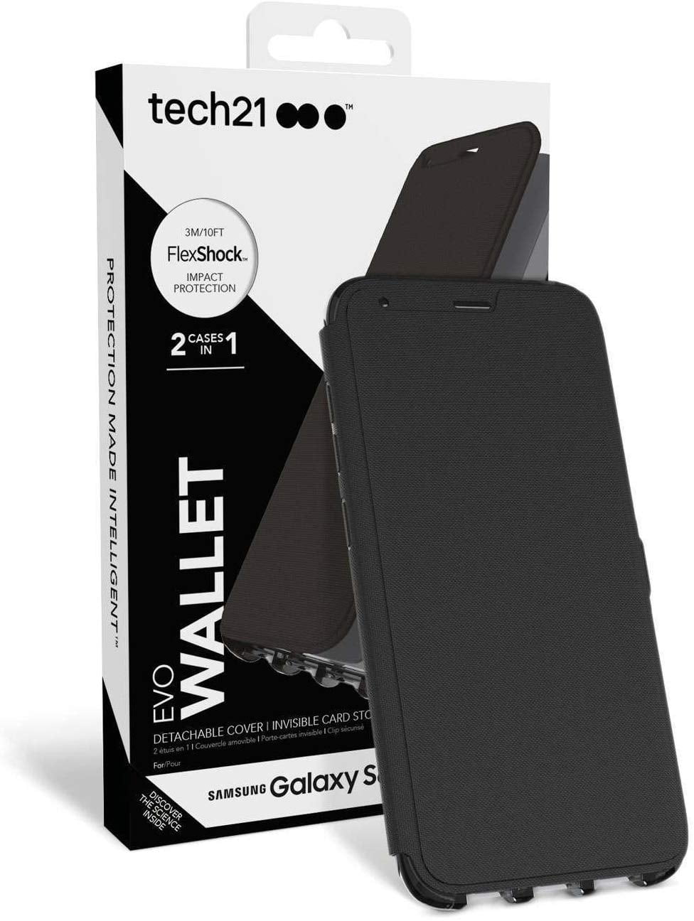 Tech21 Black EVO Wallet Case Cover for Samsung Galaxy S8 (SMG950