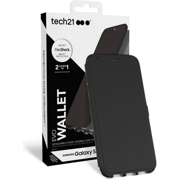 Tech21 Black EVO Wallet Case Cover for Samsung Galaxy S8 (SM-G950)