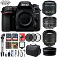 thumbnail image 1 of Nikon D7500 HD Digital SLR Camera w/ 4 Lens - 18 to 85mm - 32GB - 30PC Bundle - Nikon 50mm 1.8D - Nikon 18-55mm VR - Nikon 85mm f/1.8G - Opteka 0.43X HD Wide Angle Lens with Macro, 1 of 11