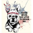 thumbnail image 3 of Abstract Duvet Cover Set, Animal Pub Dog with Tribal Feathers and Inspirational Words Print, Decorative 3 Piece Bedding Set with 2 Pillow Shams, Queen Size, White Black, by Ambesonne, 3 of 3