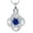 Silver-Blue, variant on Love Knot Cremation Jewelry with Crystal Heart Urn Necklace for Ashes Cremation Jewelry for Ashes Love Heart Urn Pendant Memorial Keepsake Jewelry
