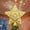 Gold, variant on PUCACHI Christmas Star Tree Topper with LED Snowflake Projector, Hollowed Pentagram, Plug-In Ornament, Plastic, for Indoor Holiday