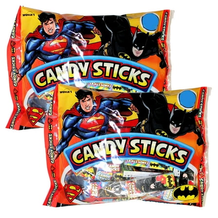 Character Candy Sticks 25 Pieces Individually Wrapped Mini Boxes for Party Favors Halloween Trick or Treats Autumn Christmas Holiday Stocking Stuffers Birthday Goodie Bag Fillers Gift Supplies 2 count