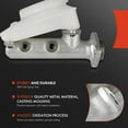 thumbnail image 2 of A-Premium Brake Master Cylinder with Reservoir and Cap Compatible with Triumph Vehicles - TR250 1968, TR6 1969-1976 - Replace# 516336, 218069, 2 of 8