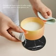 thumbnail image 3 of SNNROO Coasters for Drinks 6-Piece with Holder, Black Round Cup Mat Pad Use, 3 of 5