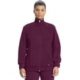 thumbnail image 1 of Cherokee Women's Infinity Zip Front Warm-up Jacket, Wine, 5X-Large, 1 of 4