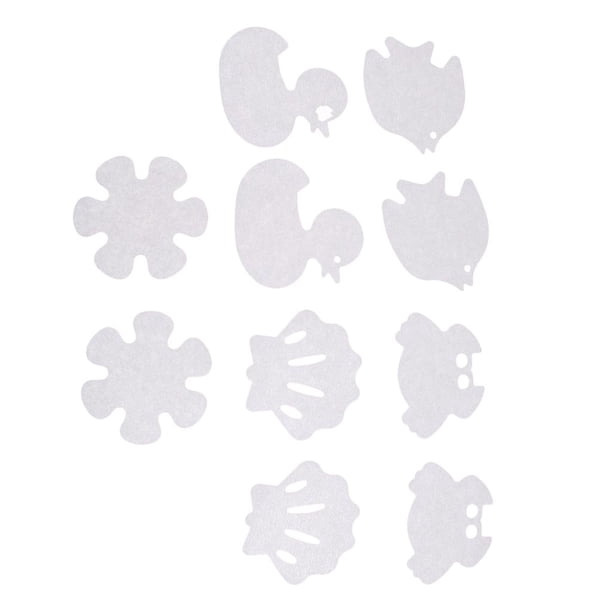 5x/10x Alfombrillas antideslizantes para bañera, ducha, apliques, adhesivo de seguridad Conjunto combinado de 10 piezas