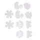 thumbnail image 1 of 5x/10x Alfombrillas antideslizantes para bañera, ducha, apliques, adhesivo de seguridad Conjunto combinado de 10 piezas, 1 of 9