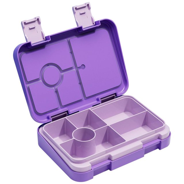 DJN Home & Garden Double Buckle Compartment Deepens Sealed Lunch Box Color Square Lunch Box,Plastic Box With 5 Compartments