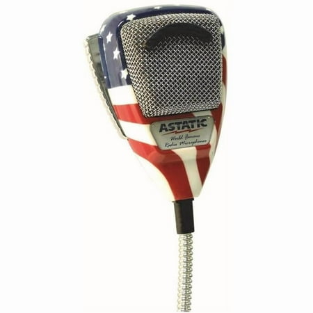 Astatic 4 Pin Mic Stars & Stripes