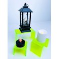 thumbnail image 6 of T'z Tagz New 2 Inch Deep 3 Piece Neon Green Acrylic Riser Display Stand Set 3, 6 of 7