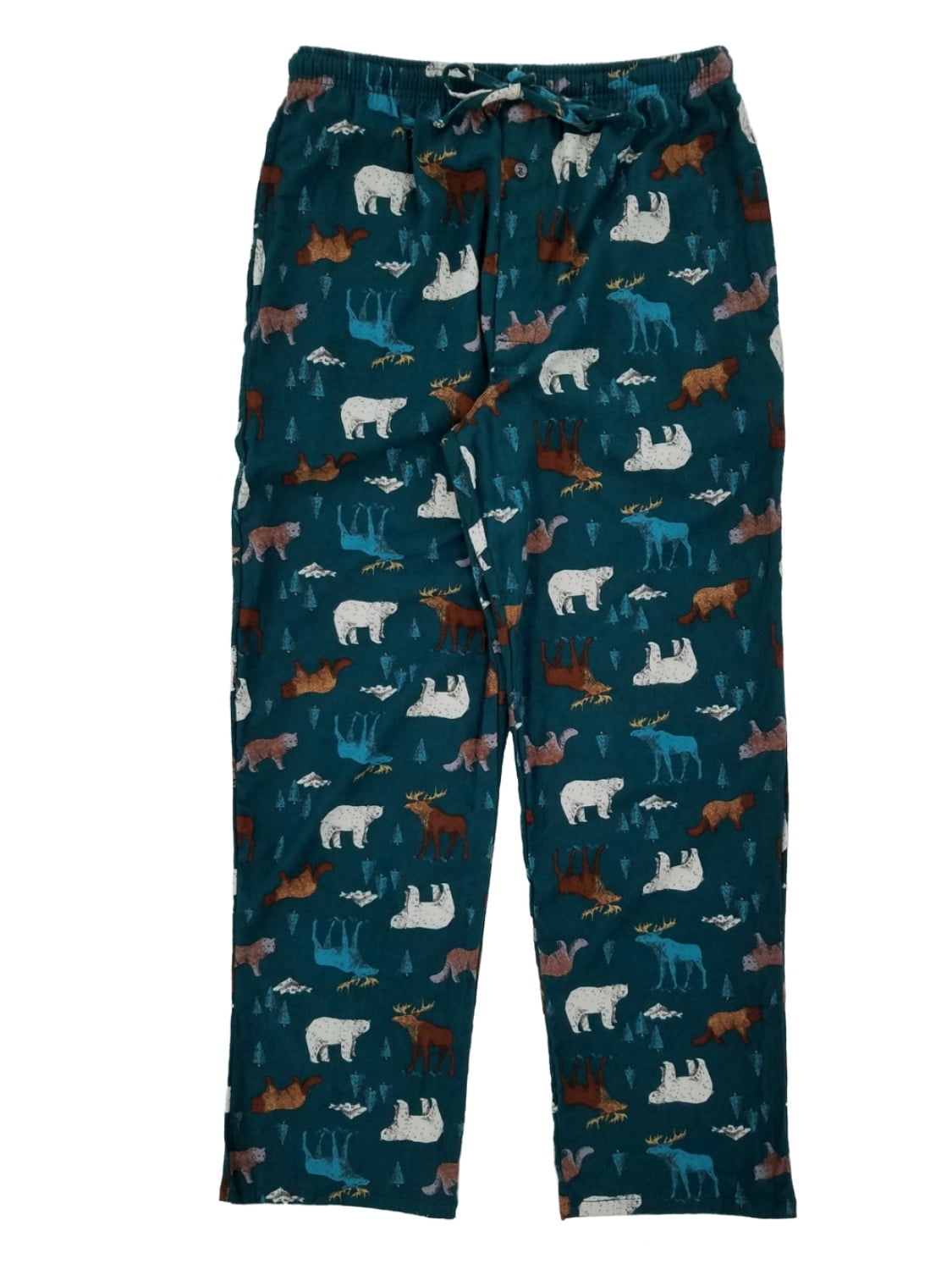 flannel print pants