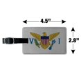 thumbnail image 5 of Virgin Islands US Territory Flag Rectangle Leather Luggage Card Suitcase Carry-On ID Tag, 5 of 7