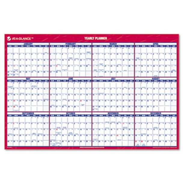 at-a-glance-pm2628-reversible-erasable-vertical-horizontal-yearly-wall-calendar-24-x-36