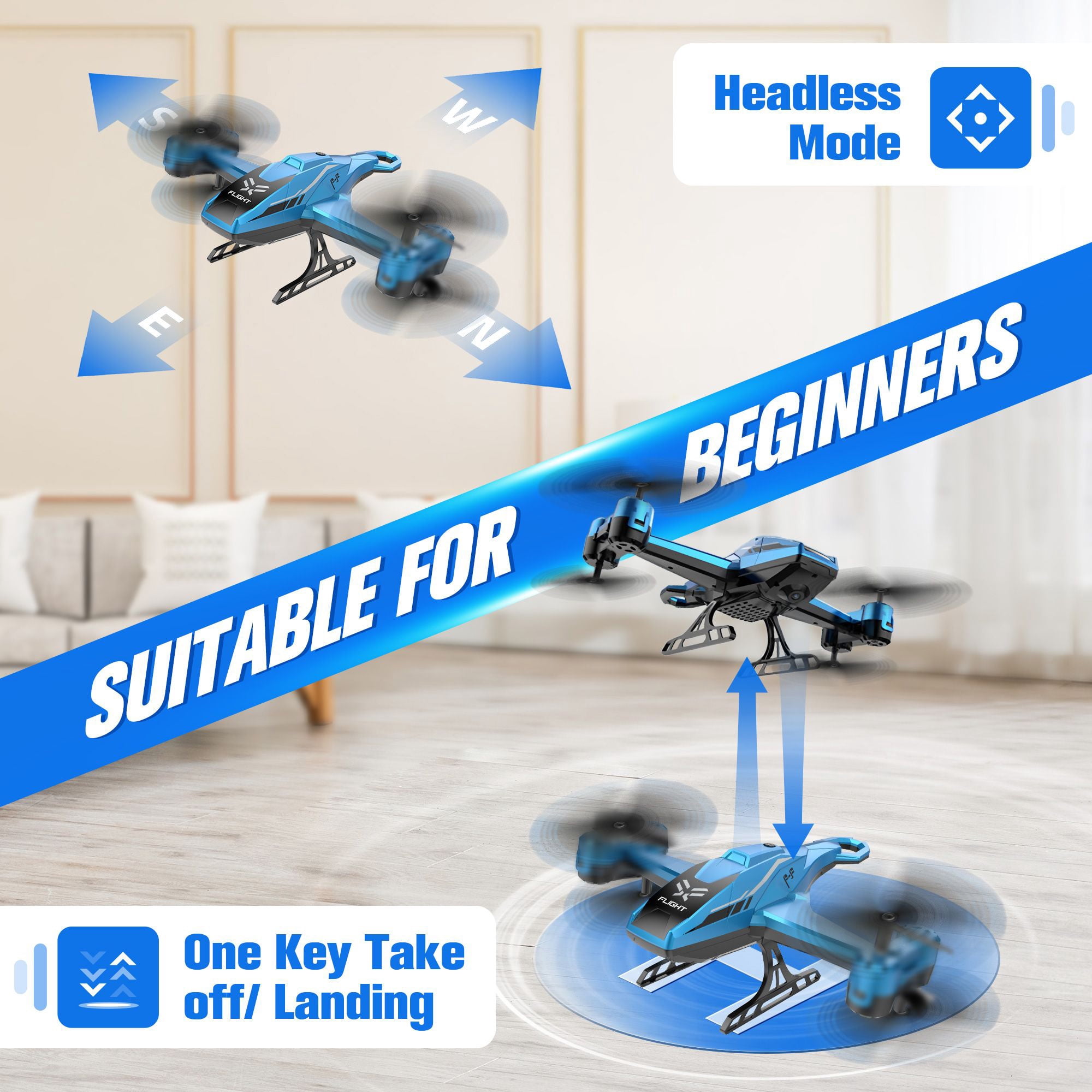 RC Helicopter - Remote Control Helicopter for Adults.& Kids, RC Plane with 2 Rechargeable Batteries, Indoor & Outdoor Airplane for Beginners