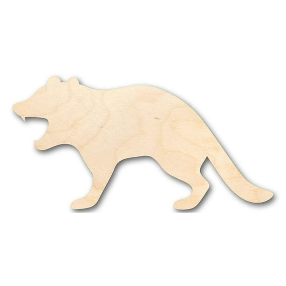 Unfinished Wood Tasmanian Devil Shape - Animal - Craft - up to 46" DIY 14" / 1/8"