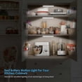 thumbnail image 4 of 3 Packs-10 LED Motion Sensor Cabinet Light,Magnetic Motion Activated Light,Under Counter Closet Lighting, Wireless USB Rechargeable Kitchen Cupboard N, 4 of 4