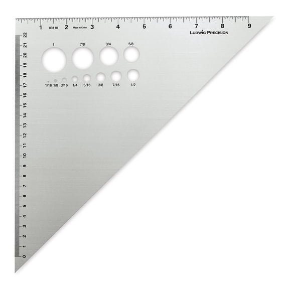 Ludwig Precision Aluminum Triangle - 10", 45-90 Degree