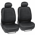 thumbnail image 2 of 9PCS Universal Black PU Leather Car Seat Covers Full Set - Fits Most 5-Seater Sedans, SUVs & Trucks, Non-Slip Waterproof Design, Easy Install (Front/Rear/Headrest), 2 of 8