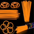 thumbnail image 1 of Glow Sticks XiawalangZhuo, 8 pulgadas, naranja, paquete de 100 obsequios para fiestas, 1 of 7