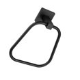thumbnail image 2 of Matsuzay Toallero colgante montado en la pared, soporte de cocina de acero inoxidable, estante de almacenamiento de Hardware para el baño del Juegos de accesorios de baño rectángulo negro, 2 of 6
