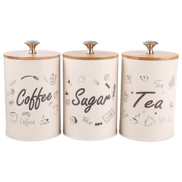 Tea Storage Containers Loose Kitchen Food Airtight Tin Canister Sealed Canisters Sets The Leaf Bags Jar Nuts