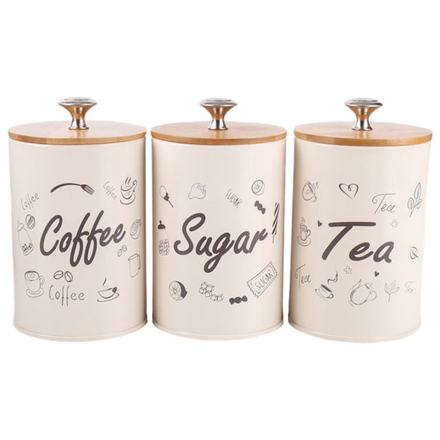 Tea Storage Containers Loose Kitchen Food Airtight Tin Canister Sealed Canisters Sets The Leaf Bags Jar Nuts
