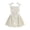 G10-White, variant on Rhuody Girls Dress Sleeveless Springtime Striped Pleated With Tie Strap Bodice – Playful Party Or Everyday Dress For Little Princesses Retro Playsuit