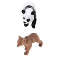 thumbnail image 1 of 2 Piezas Modelo Realista Oso Panda Animal Salvaje Estatuilla Figura de Acción Niño Juguete Sunnimix Juguetes de figuras de acción para animales, 1 of 8