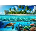 thumbnail image 1 of Puzzle Sutinban Sea Turtle 1000 piezas para adultos, 70 cm x 50 cm, 1 of 8