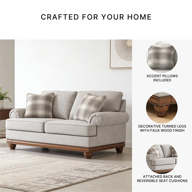 Signature Design by Ashley Stoughton Beige Loveseat