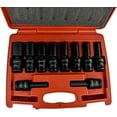 thumbnail image 2 of 10Pc 1/2" Drive Universal Swivel Deep Impact Socket Set (SAE) PRO Radius Set, 2 of 3