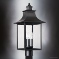 thumbnail image 4 of Luxury Vintage Post Light, Large Size: 21.75''H x 10.00''W, with Old World Style Elements, Mystic Black Finish, UQL1757 from the Viersen Collection by Urban Ambiance, 4 of 5