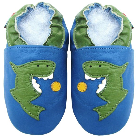 Carozoo Soft Sole Unisex Baby Kid Genuine Sheep Leather Flower Anima Indoor Slippers Shoes Cute